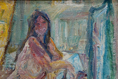 Oil painting Portrait of a naked girl Lebedeva Valentina Nikolaevna