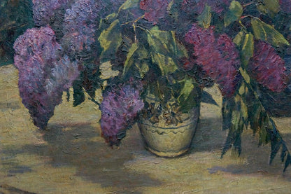 Oil painting Lilac bouquet Mozok Valery Leontyevich