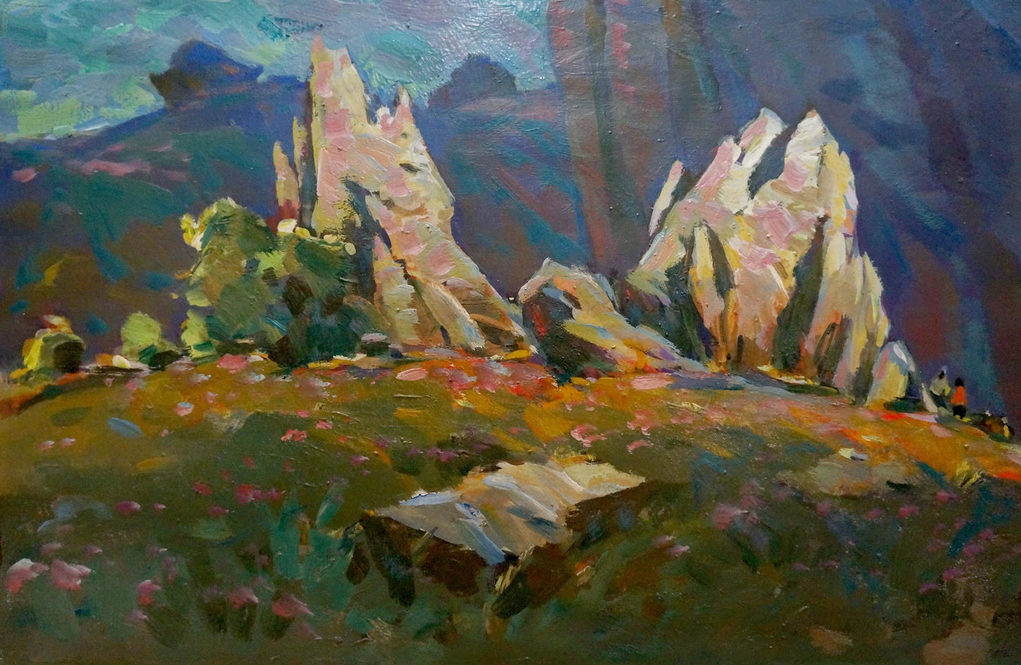 Oil painting Rock landscape Bakaev Sergey Ivanovich