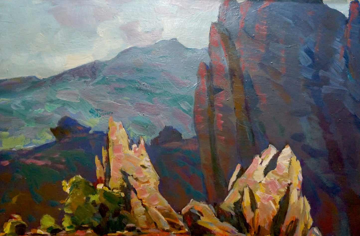 Oil painting Rock landscape Bakaev Sergey Ivanovich