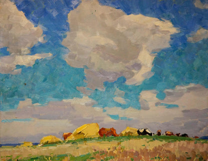 Oil painting Sunny day Sevastyanov Viktor Grigorievich