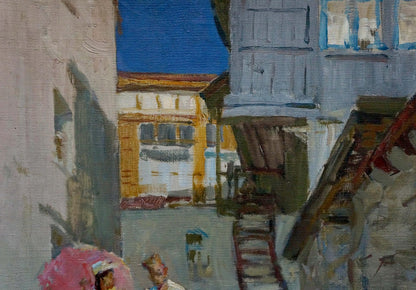 Oil painting Two people Valentin Viktorovich Volkov