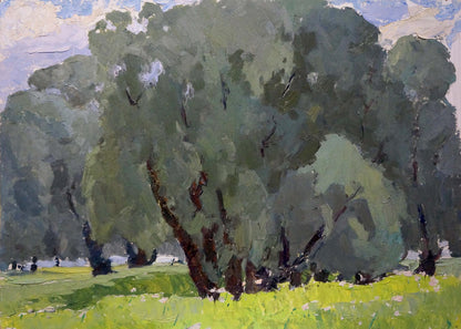 Oil painting Old oak Sevastyanov Viktor Grigorievich