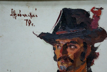 Oil painting Portrait of a man Zhurakovsky Victor Petrovich