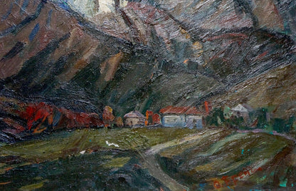 Oil painting Mountains landscape Brendel Olga Vladimirovna