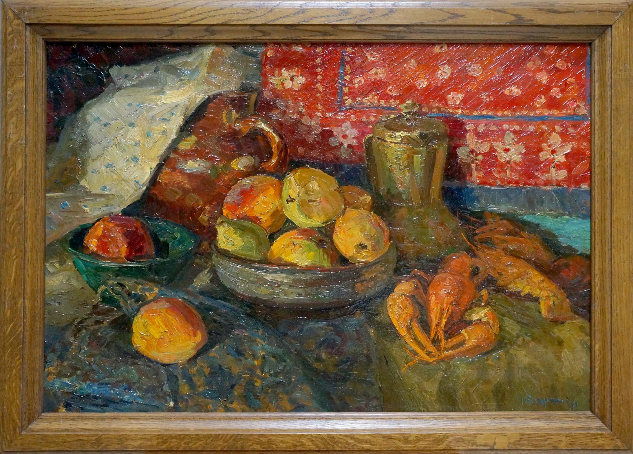Oil painting Still life with fruit Baghramyan Movses Movsesovich