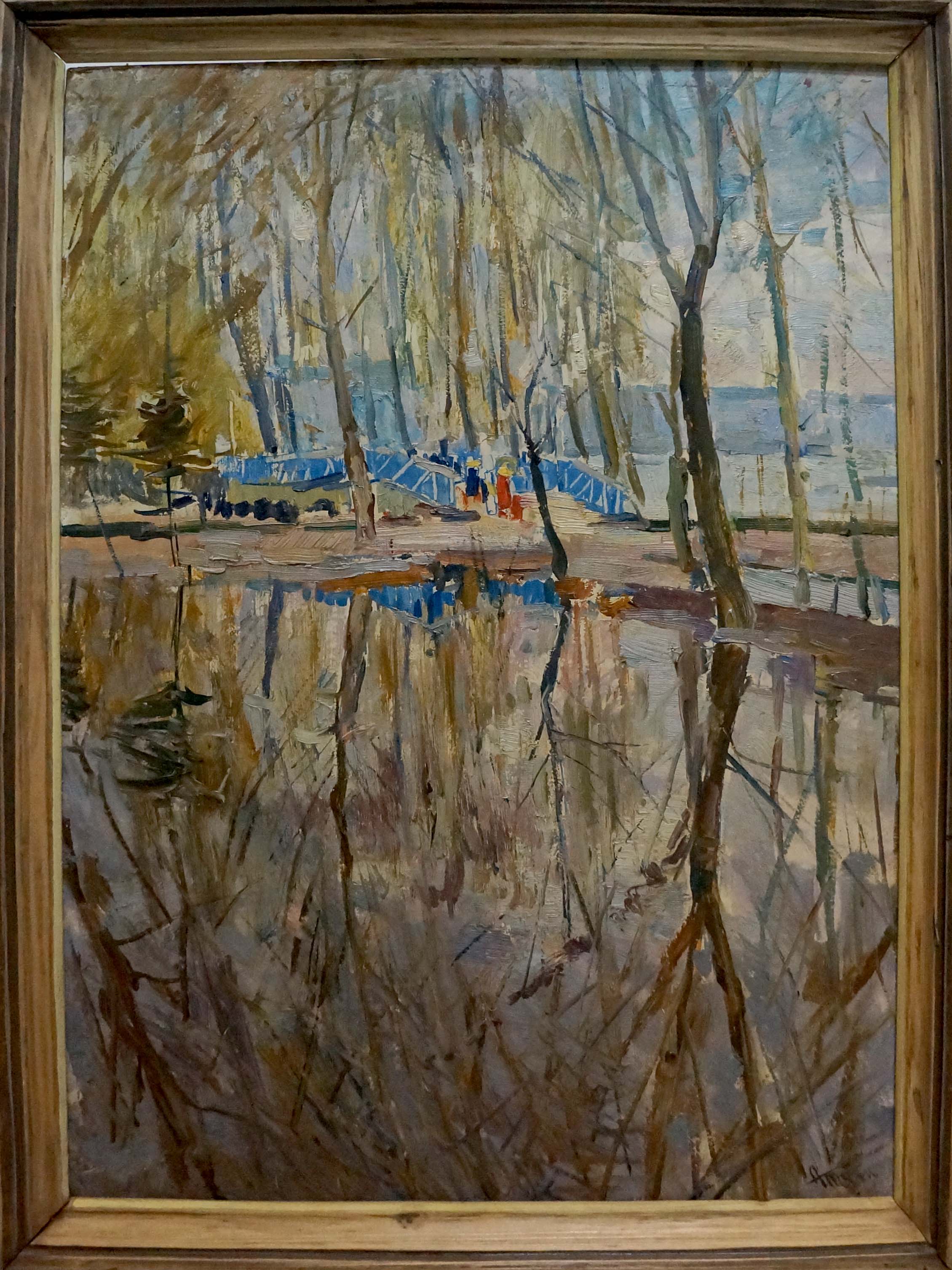 Oil painting Spring in the park Tkachenko Andrey Zinovievich
