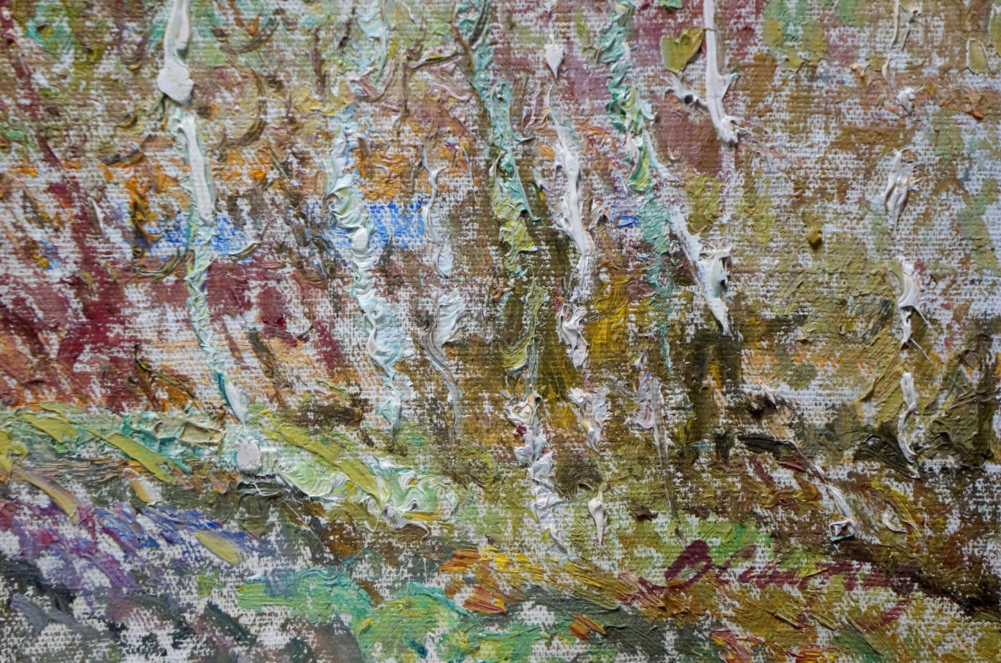 Oil painting Spring landscape after rain Viktor Sevastyanov