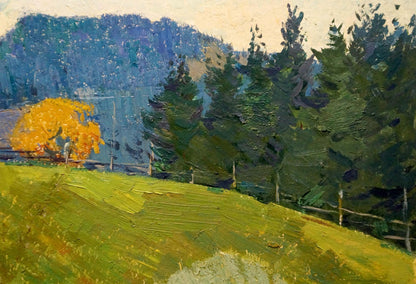 Oil painting Road to the mountains Sevastyanov Viktor Grigorievich