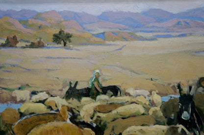 Oil painting Pasture Karas Joseph Ilyich