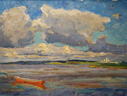 Oil painting Before the storm Sevastyanov Viktor Grigorievich