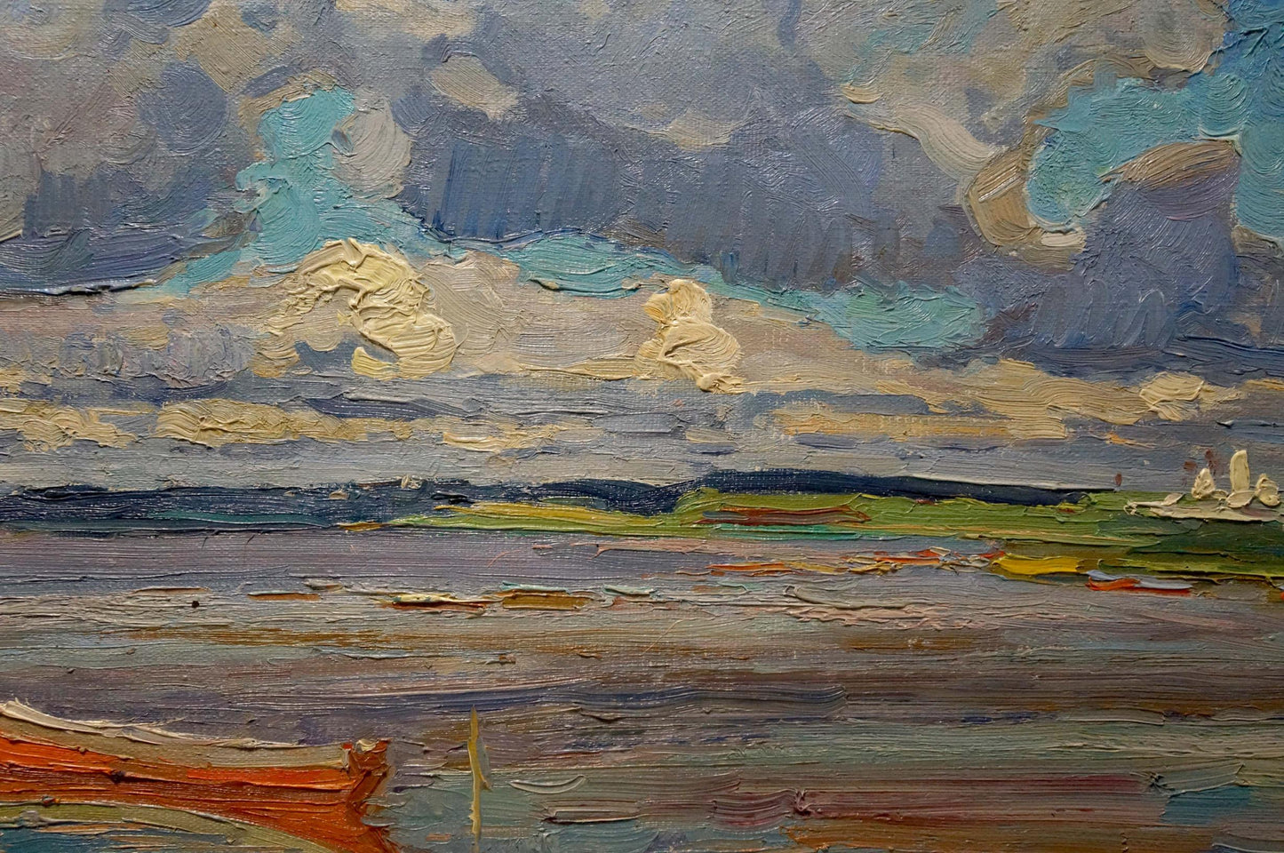 Oil painting Before the storm Sevastyanov Viktor Grigorievich