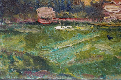 Oil painting Natural landscape Sevastyanov Viktor Grigorievich