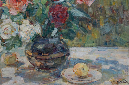 Oil painting Roses Naumova Tamara Sergeevna
