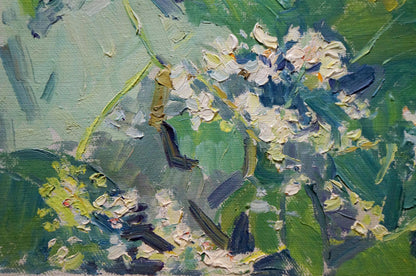 Oil painting Flowers Sevastyanov Viktor Grigorievich