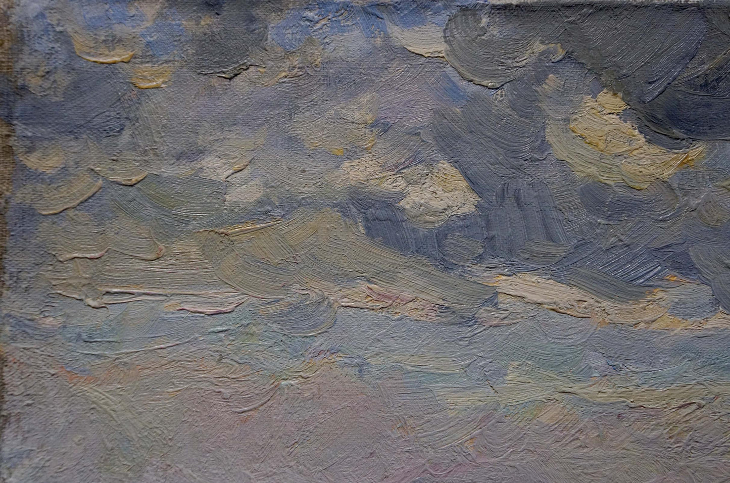 Oil painting In field Sevastyanov Viktor Grigorievich