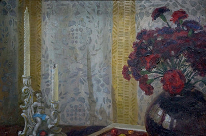 Oil painting Still life with cherries Ozernikov Vladimir Borisovich