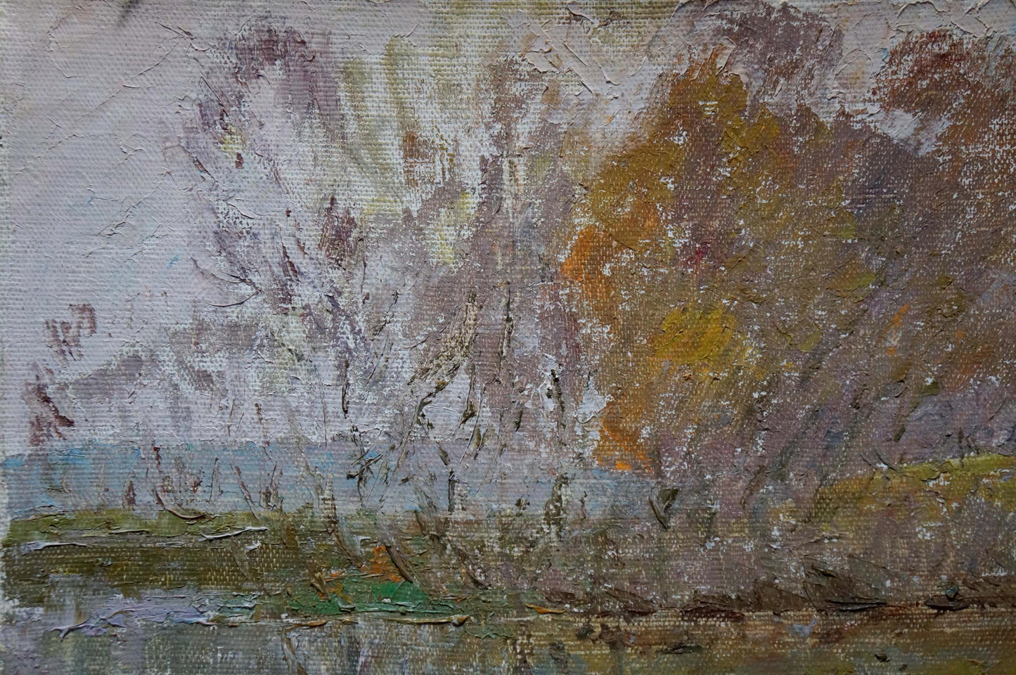 Oil painting Forest landscape Sevastyanov Viktor Grigorievich