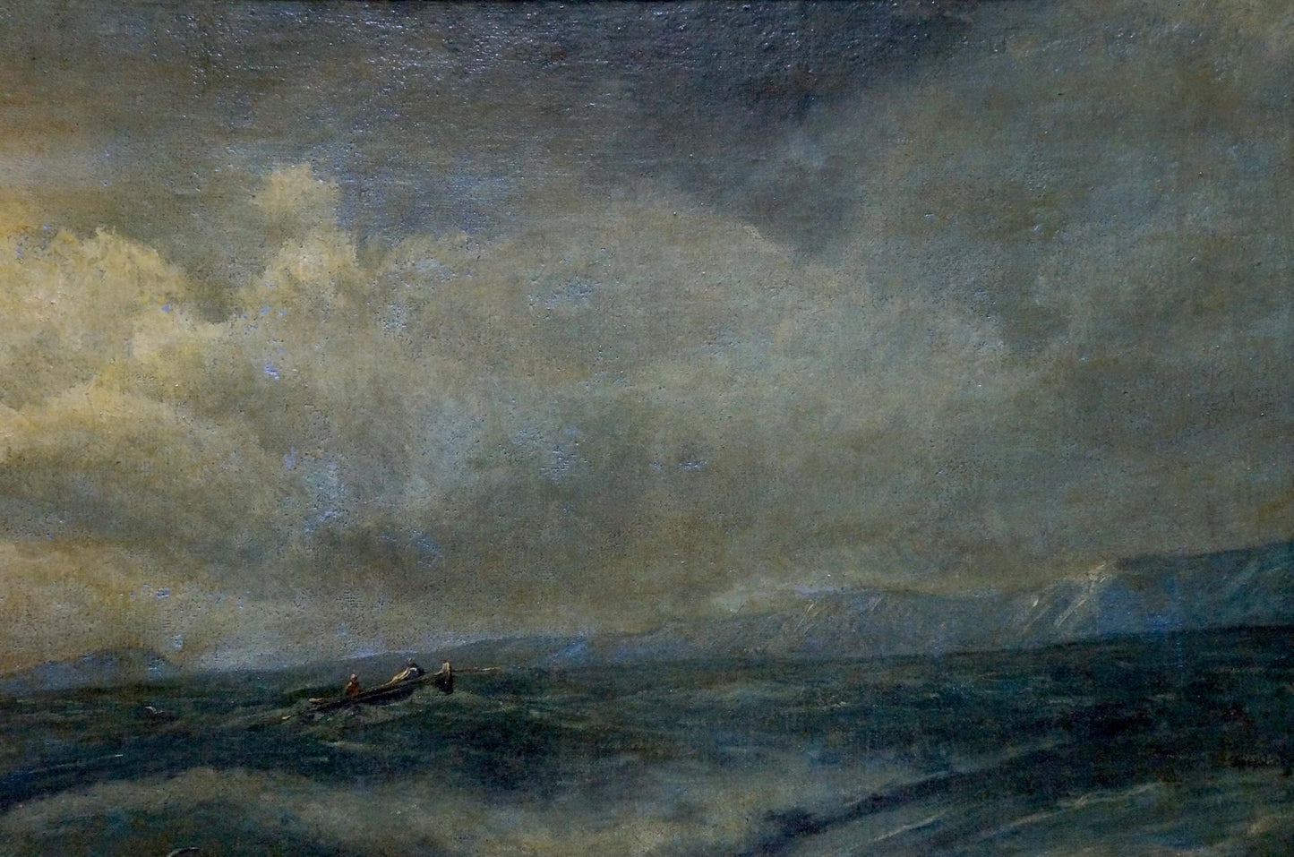 Oil painting Raging sea