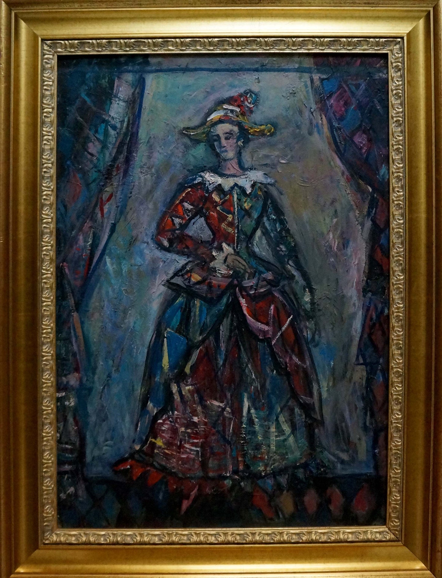 Oil painting Before the performance Lushin Alexander Fedorovich