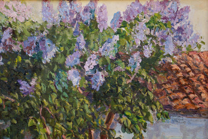 Oil painting Trees are blooming Nagaevskaya Elena Varnavovna