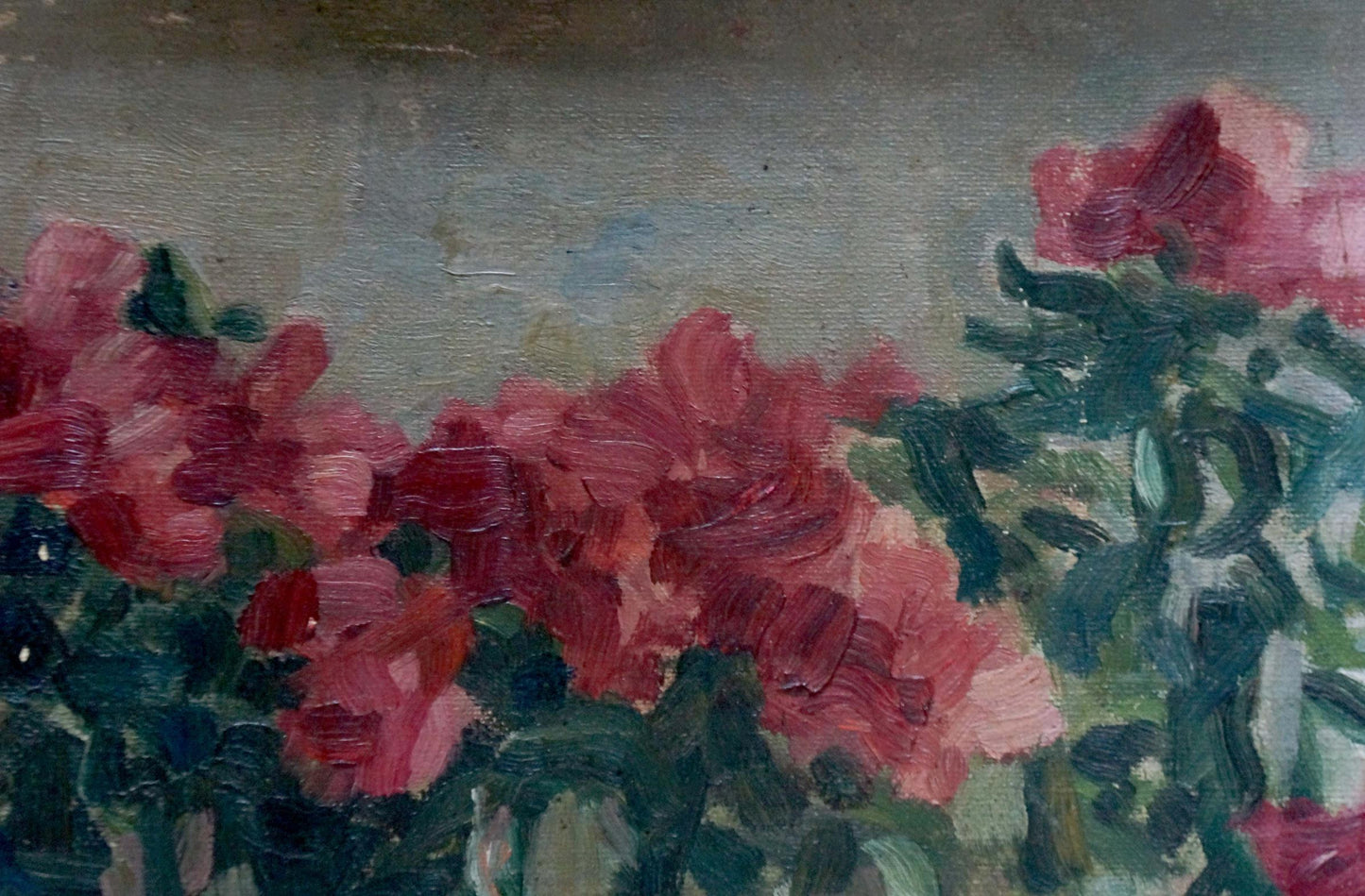 Oil painting Flowers Sergei Ivanovich Svetoslavsky