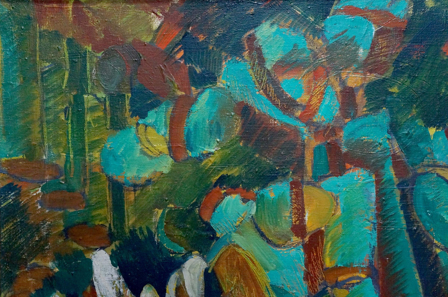 Abstract oil painting Two Dudchenko Nikolay Yakovlevich