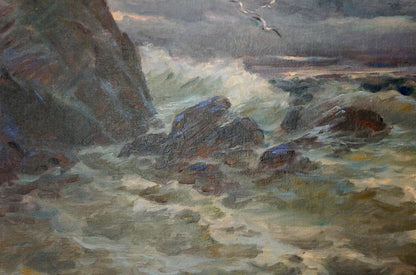 Oil painting Storm Basov Yakov Alexandrovich