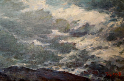 Oil painting Storm Basov Yakov Alexandrovich