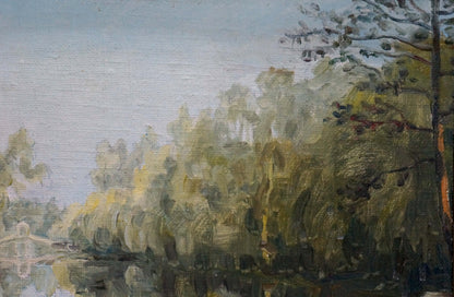 Oil painting Quiet morning Dukhnovsky Nikolay Ivanovich
