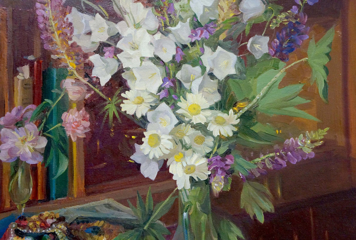 Oil painting Flowers Zhezher Anatoly Mikhailovich