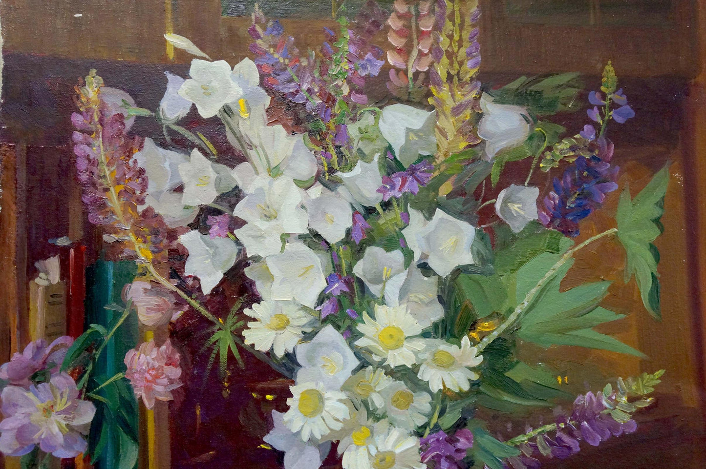 Oil painting Flowers Zhezher Anatoly Mikhailovich