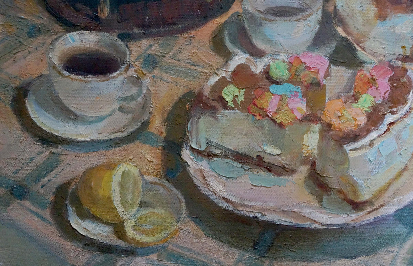 Oil painting Sweet table Smirnov Valentin Sergeevich