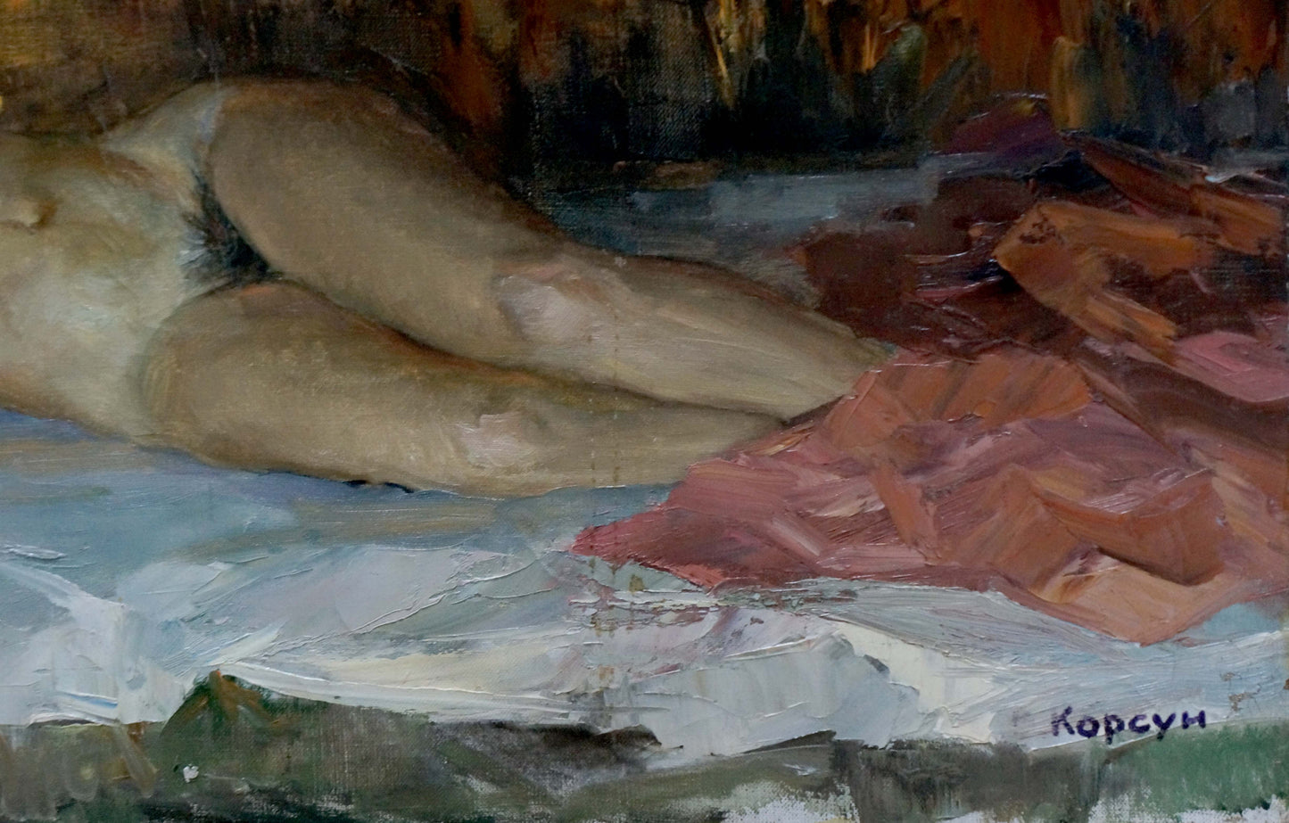 Oil painting Sleeping girl Korsun Leonid Vasilievich