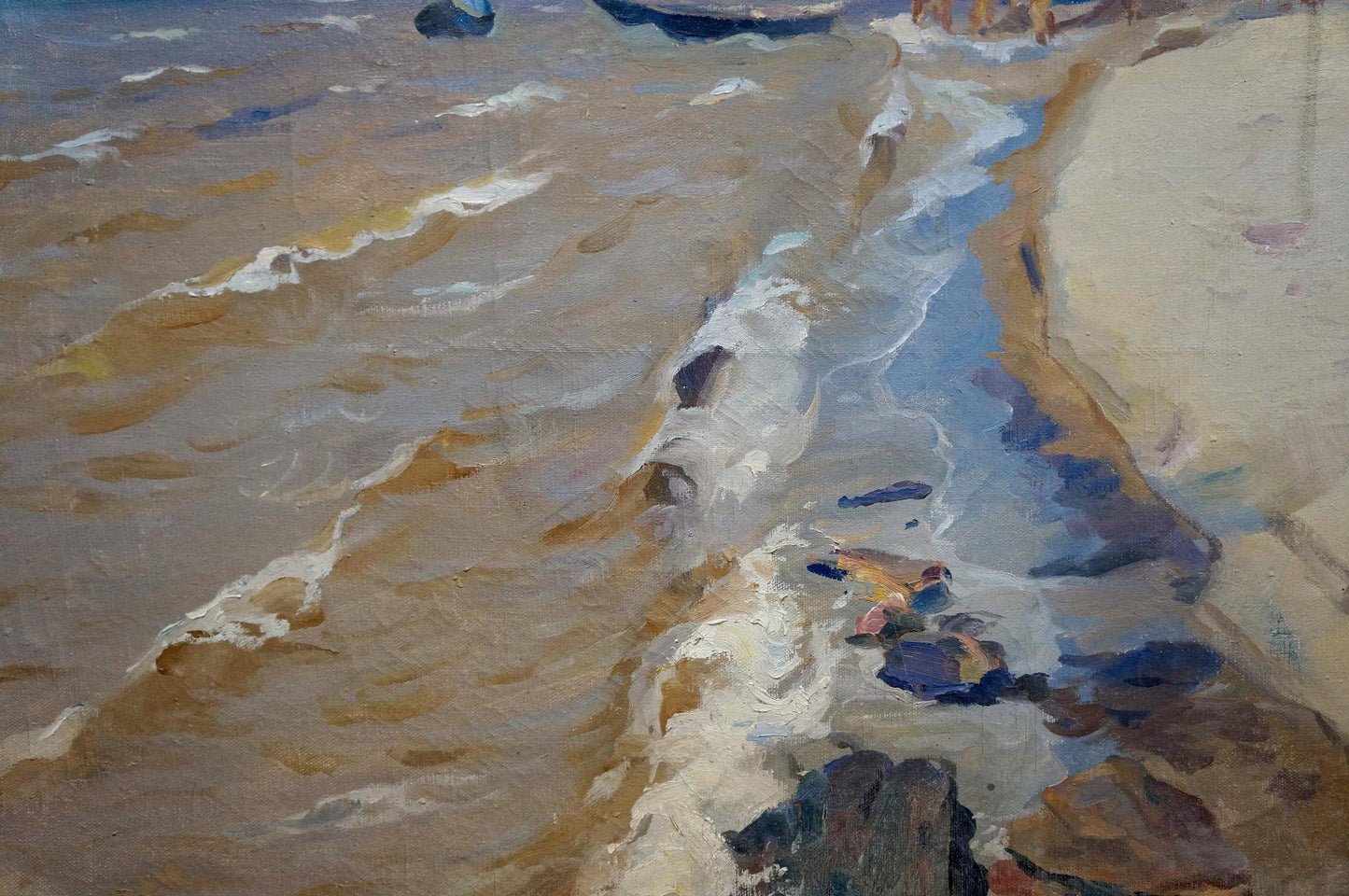 Oil painting By the shore