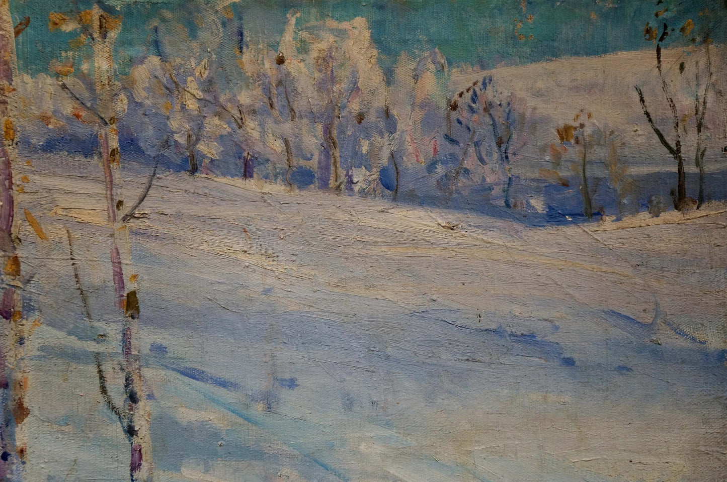 Oil painting Winter landscape Kucherenko Vladimir Vladimirovich