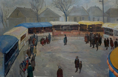Oil painting Zoo Afanasiev Vladimir Nikolaevich