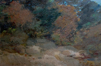 Oil painting Fog landscape Kisel Ivan Gordeevich