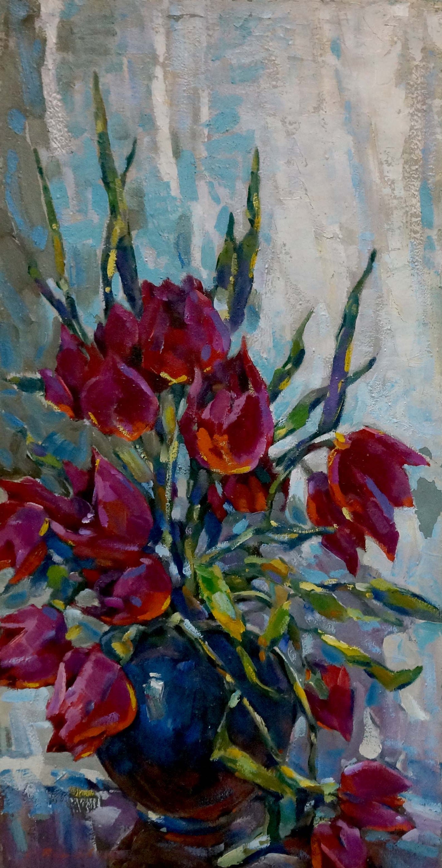 Oil painting Tulips Bakaev Sergey Ivanovich