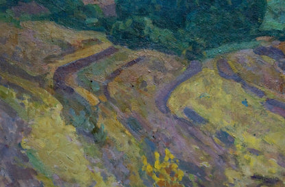 Oil painting Mountain landscape Ovsyannikova Evgenia Ivanovna