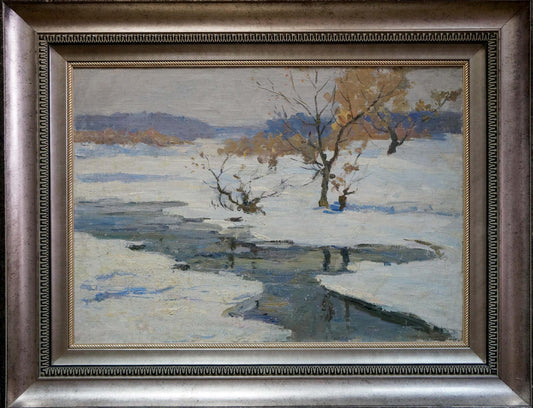 Oil painting Winter Kogan Boris Matveevich