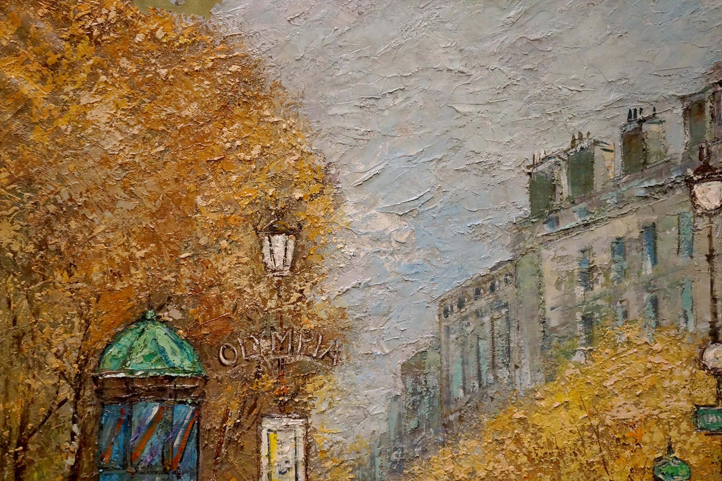 Oil painting Streets of Paris Walter Prescher Van Ed