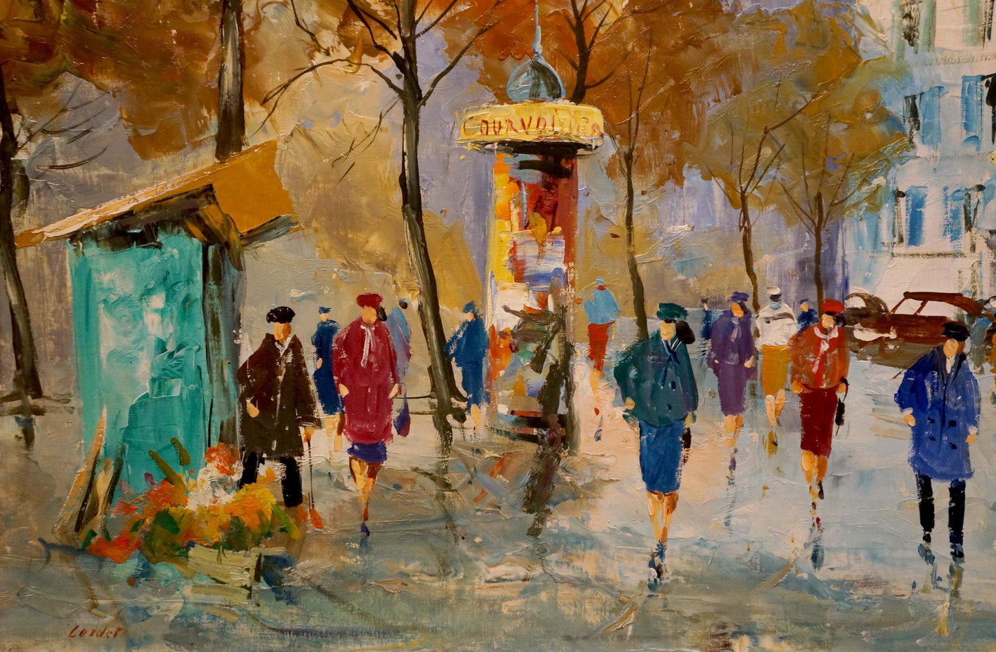 Oil painting Streets of Paris Lorder