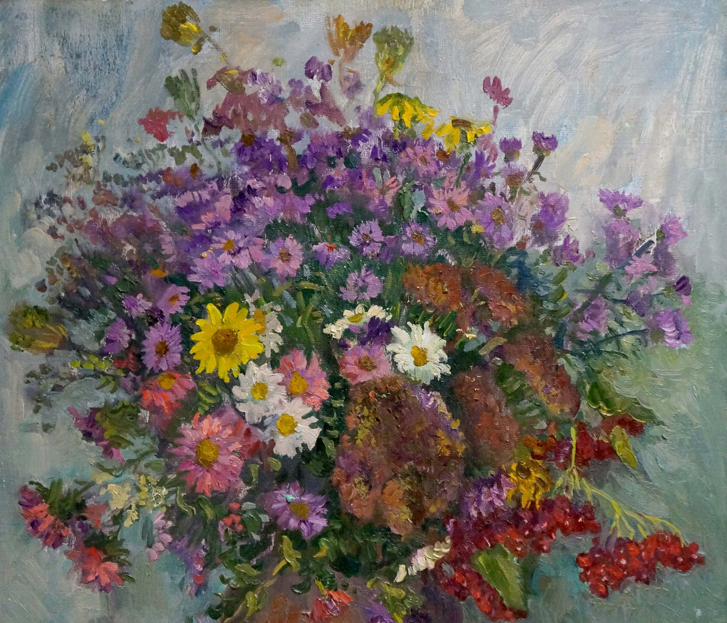 Oil painting Autumn bouquet Mynka Alexander Fedorovich