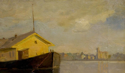 Oil painting Port