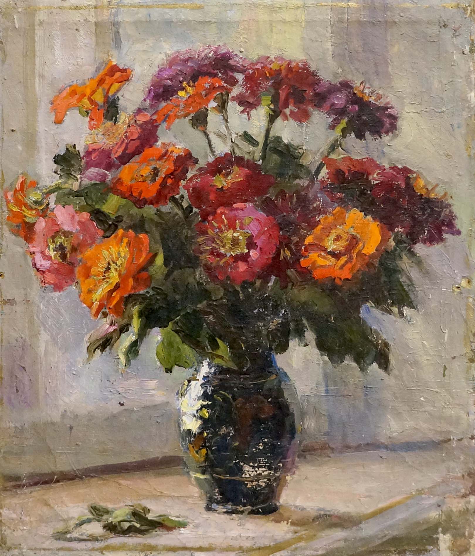 Oil painting Flowers Konstantinopol'skiy Adol'f Markovich