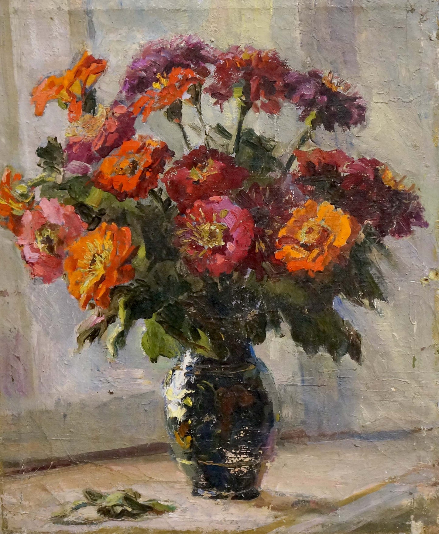 Oil painting Flowers Konstantinopol'skiy Adol'f Markovich