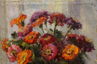 Oil painting Flowers Konstantinopol'skiy Adol'f Markovich