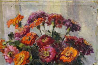 Oil painting Flowers Konstantinopol'skiy Adol'f Markovich