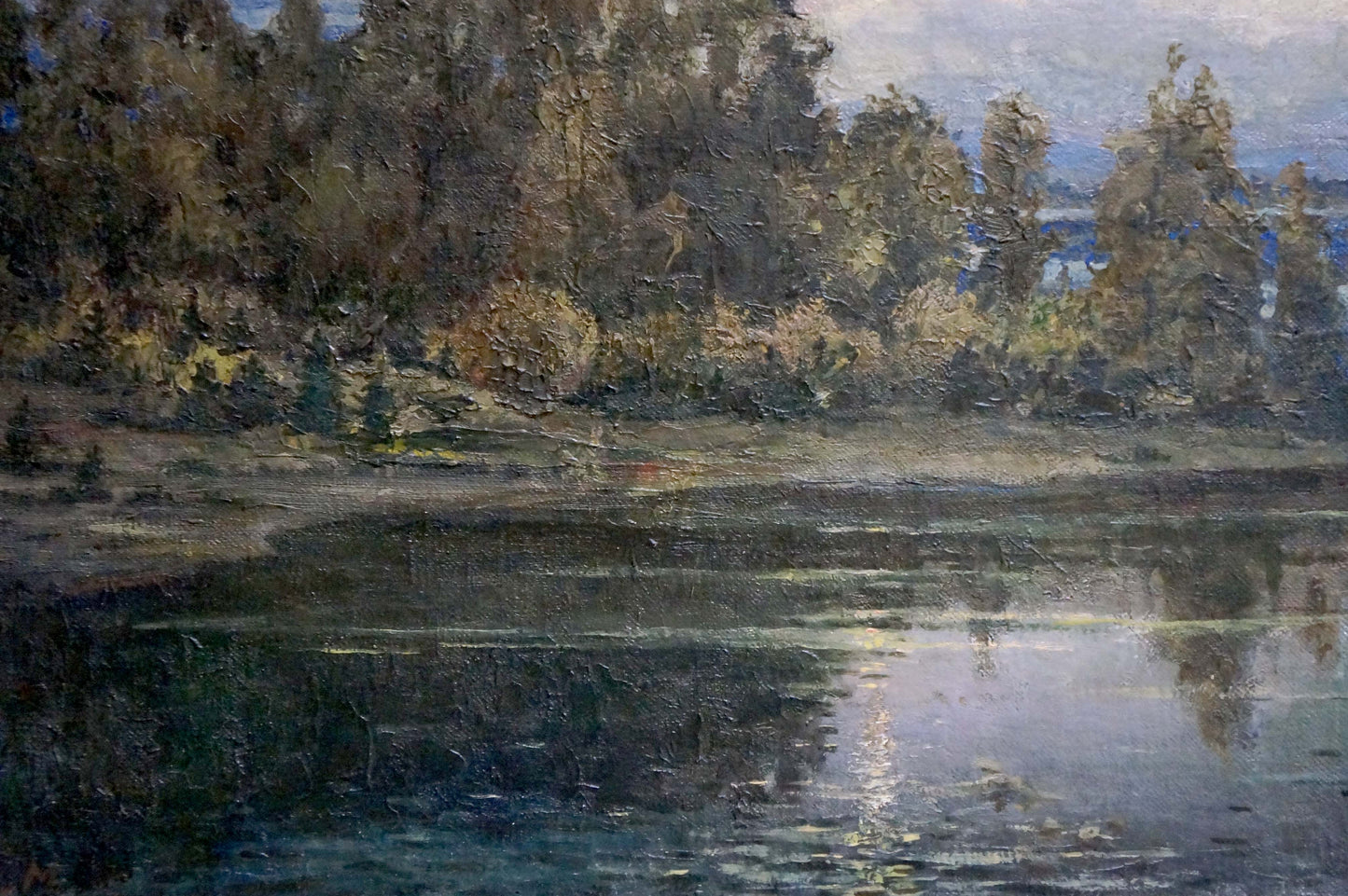Matvey Alekseevich Dontsov's portrayal of a landscape in oil
